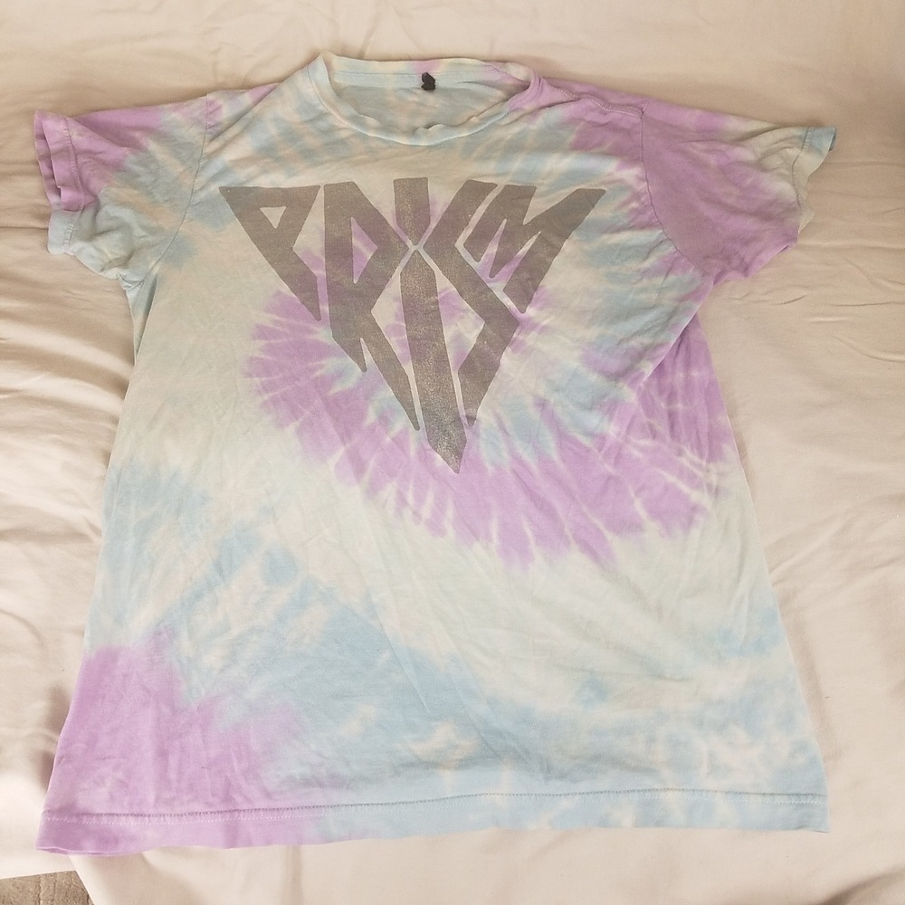 Katy Perry Prism TShirt Women M Purple Blue Tie Dye Excellent Vntg Concert Merch